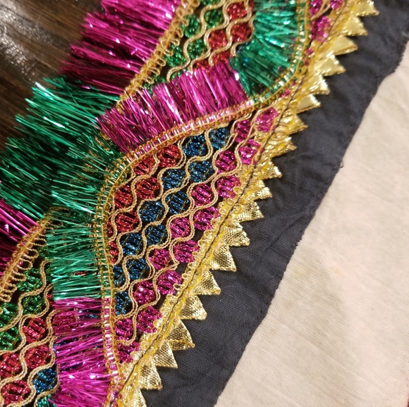 Embroidered wall hanging/throw